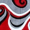 Flash Furniture Red 2' x 7' Modern Plush Abstract Area Rug KP-RG952-27-RD-GG - alternate 2